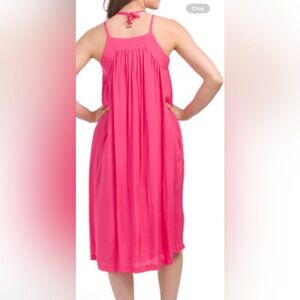 TRINA TURK - FLORET midi dress available in Pink and Acqua in XL